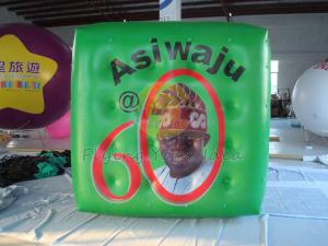 Buy cheap Green Political Advertising Bal, Inflatable Advertisement Helium Cube for Political events product