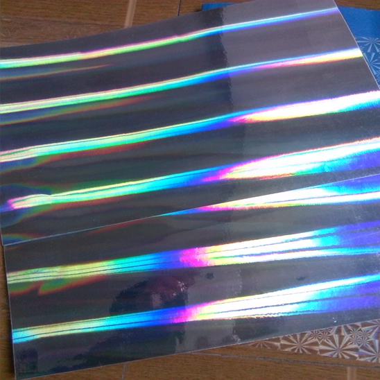 Hot sell 18 micron Seamless rainbow BOPP holographic transparent lamination film for wet laminaion process