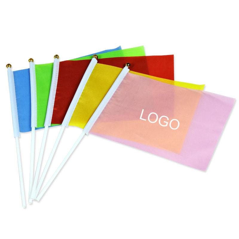 Buy cheap Dacron small colorful flag games cheering flags 14*21cm colorful logo customized product
