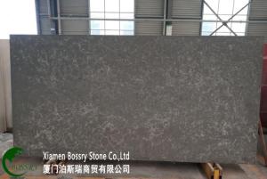 China Bush-hammer Surface of Artificial Quartz Slab on sale