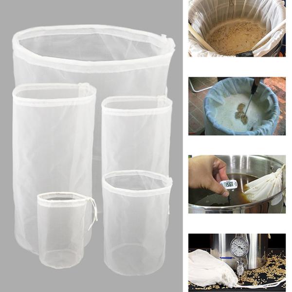 Extra Large Fine Nylon Mesh Filter Bags , Food Grade Reusable Fine Mesh Straining Bag