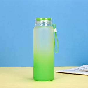 Sturdy 550ml Glass Water Bottle With Protective Silicone Sleeve Multipurpose