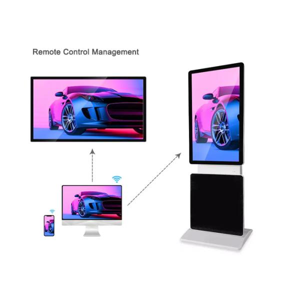 1080P Free Standing HD Interactive Lcd Touch Screen Kiosk Android System 8ms Response Time