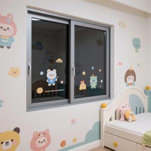 SA-150 White Aluminum Sliding Window with Sound Insulation