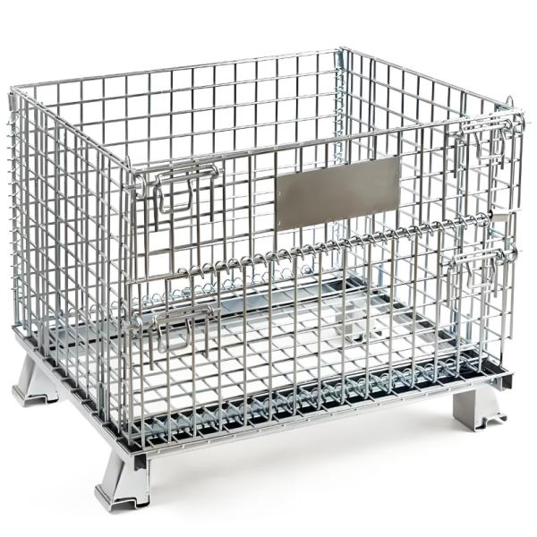 Buy cheap High Capacity Galvanized Foldiding Storage Wire Mesh Cages product