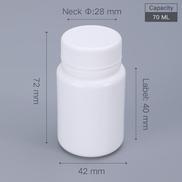 Waterproof Child Resistant Pill Packer Box Bottle With Anti Theft Cap Capacity 20ML to 200ML