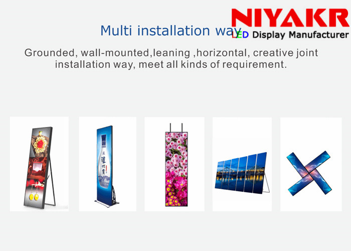 Customized Indoor Digital P2.5 HD AC 220V Led Poster Screen