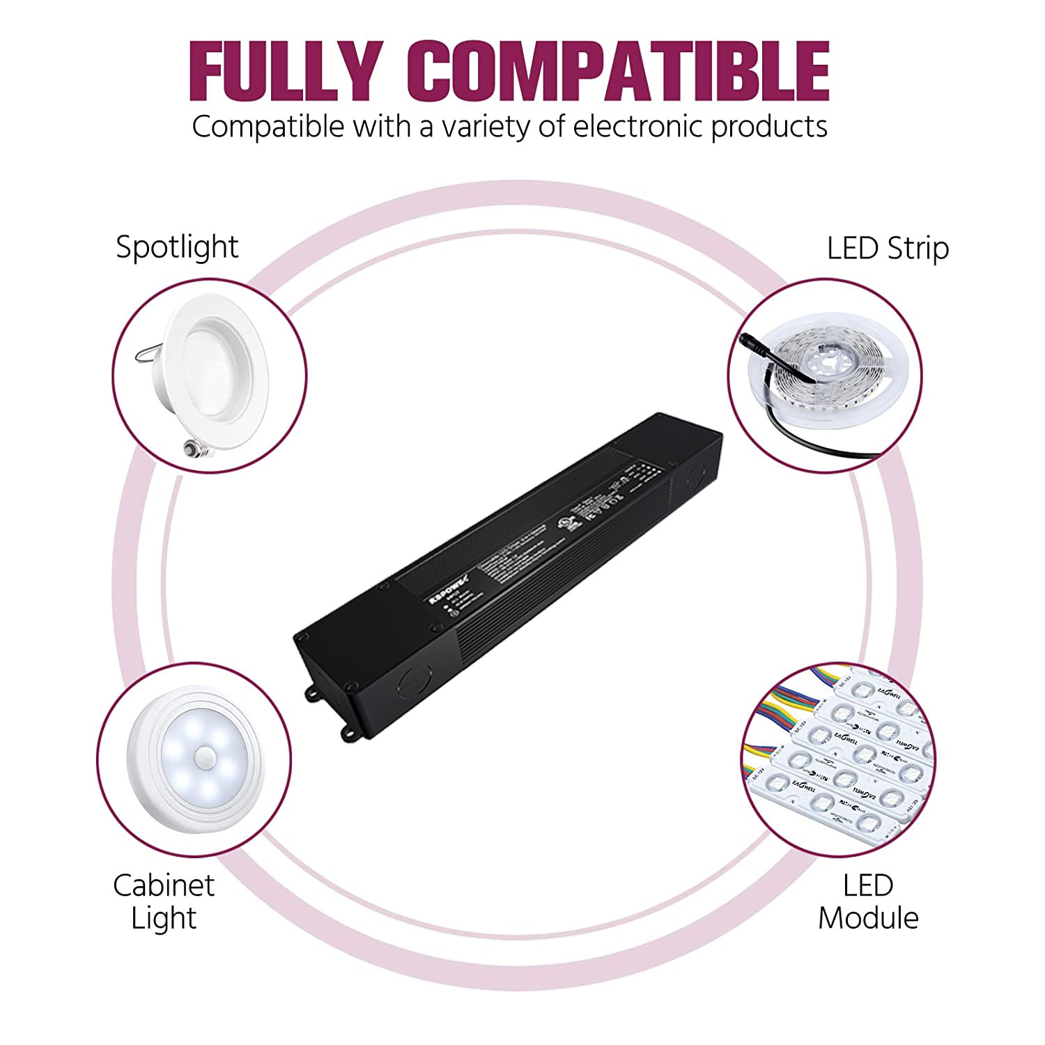 Ultra Slim 0-10v LED Dimmer TV Backlight 24v 200W For LED Ceiling Fan And Strip IP67 Rate