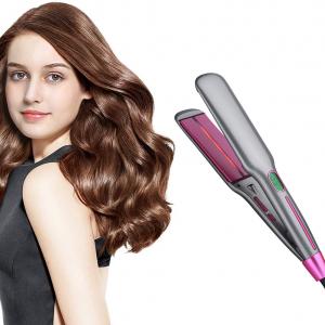 Buy cheap 1inch Rose Golden Titanium Hair Straightener Infrared Hair Flat Iron 80~230℃ product