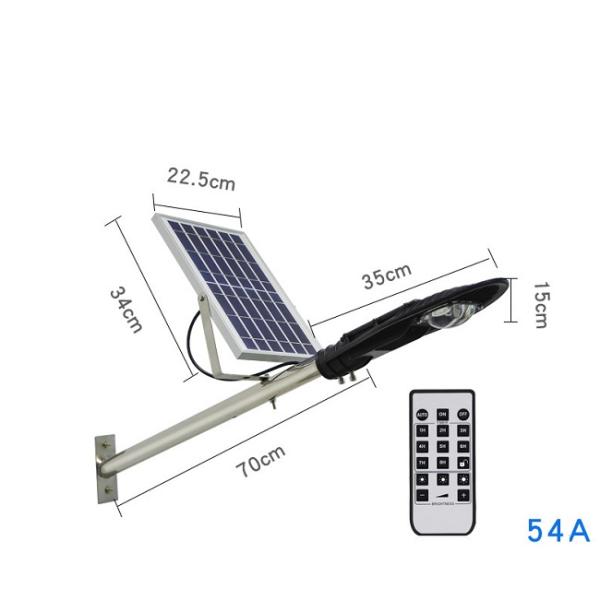 Solar Panel Battery Aluminum Remote Control Street Light
