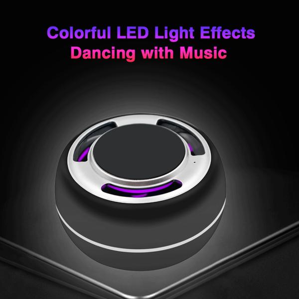 TWS portable bluetooth speaker mobil phone wireless charging support LED colorful with radio