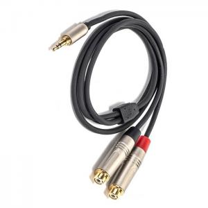 Buy cheap 3.5 Mm Y Splitter Cable  To RCA Y Audio Cable 3.5mm Stereo To 2* RCA  For Speaker product