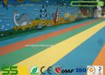 Custom Colored EPDM Granulated Rubber Flooring Sports Court Mat Acid / Alkaline