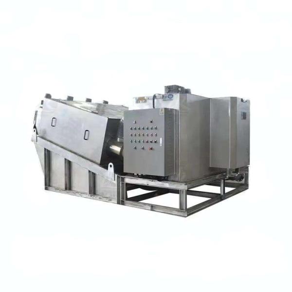 Durable Screw Type Sludge Dewatering Equipment Made of Stainless Steel for Food Industry Wastewater