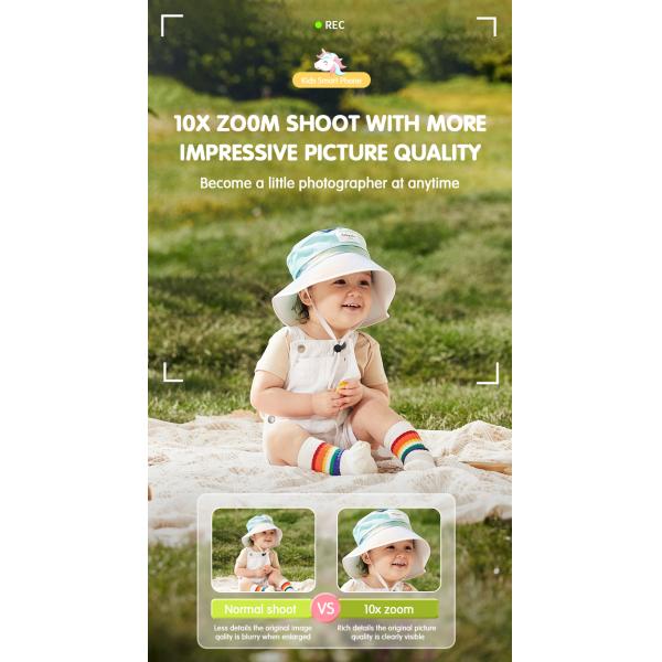 2.8" Touchscreen Instant Print Childrens Waterproof Camera Smart Phone Toys