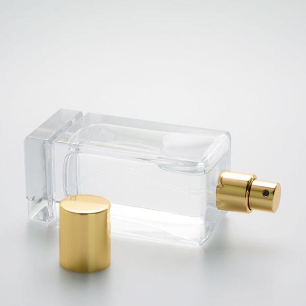 Glass Empty Square Perfume Bottles 0.075ml 100ml No Leaking