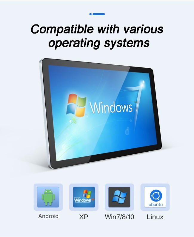 Customized IP65 Embedded 10.1-inch Rear-Mount Capacitive Touch Display HMI DC HD-MI Screen ﻿
