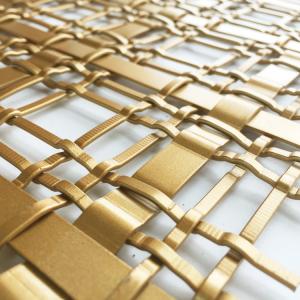 Customized Wire Diameter PVD Coated Woven Metal Mesh Fire Resistant