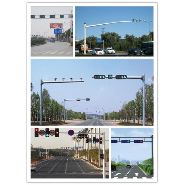 Safety Single Arm 5M Guiding LED Traffic Lights Signals For Highway