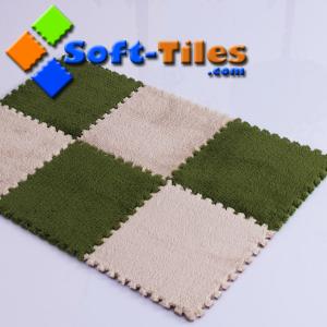 Buy cheap 80kg/Cbm 30*30*1.0cm Interlocking Plush Carpet Tiles product
