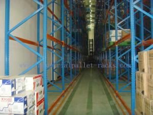 Buy cheap Customized Very Narrow Aisle Racking , Operation Space Warehouse Racking Systems product