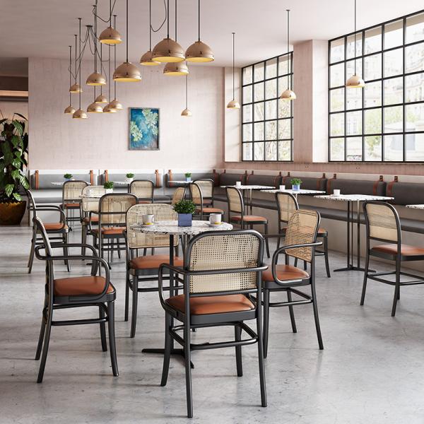 Single Side Coffee Shop Booth Sofa Booth Two Seating Sofa for Restaurant