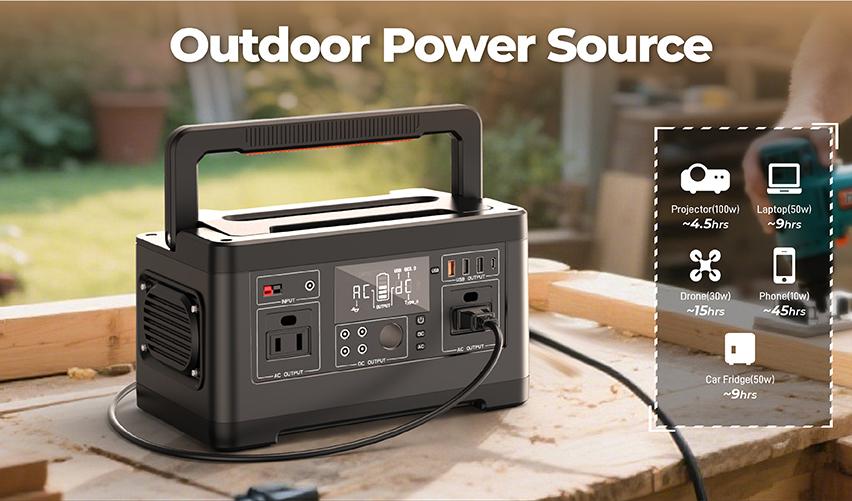 High Quality 500W 520wh Portable Power Station Lithium Battery Solar Inverter Energy Storage Battery Power Bank With Good Price