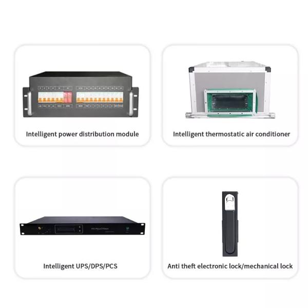 IP55 Outdoor Telecom Rack with Lead-Acid/Lithium Battery Backup Power Supply