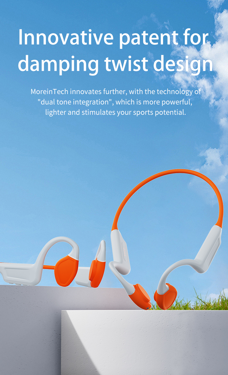 Waterproof Unleash Potential Bone Conduction Headphones for Hearing-impaired Crowd