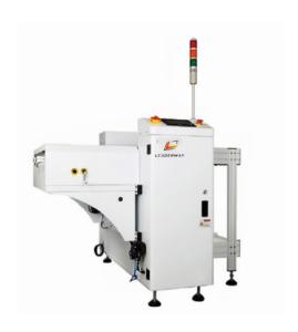 Buy cheap Smt line PLC control automatic NG OK PCB magazine unloader machine PCB thickness Min0.6mm Air pressure 4-6 bar product