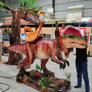 Buy cheap Realistic Dilophosaurus Dinosaur Animatronics For Sale Color Customized product