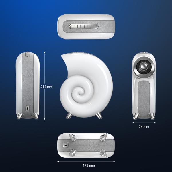 Wireless Charger with Alarm Clock Digital App Control RGB Light Wireless Speaker