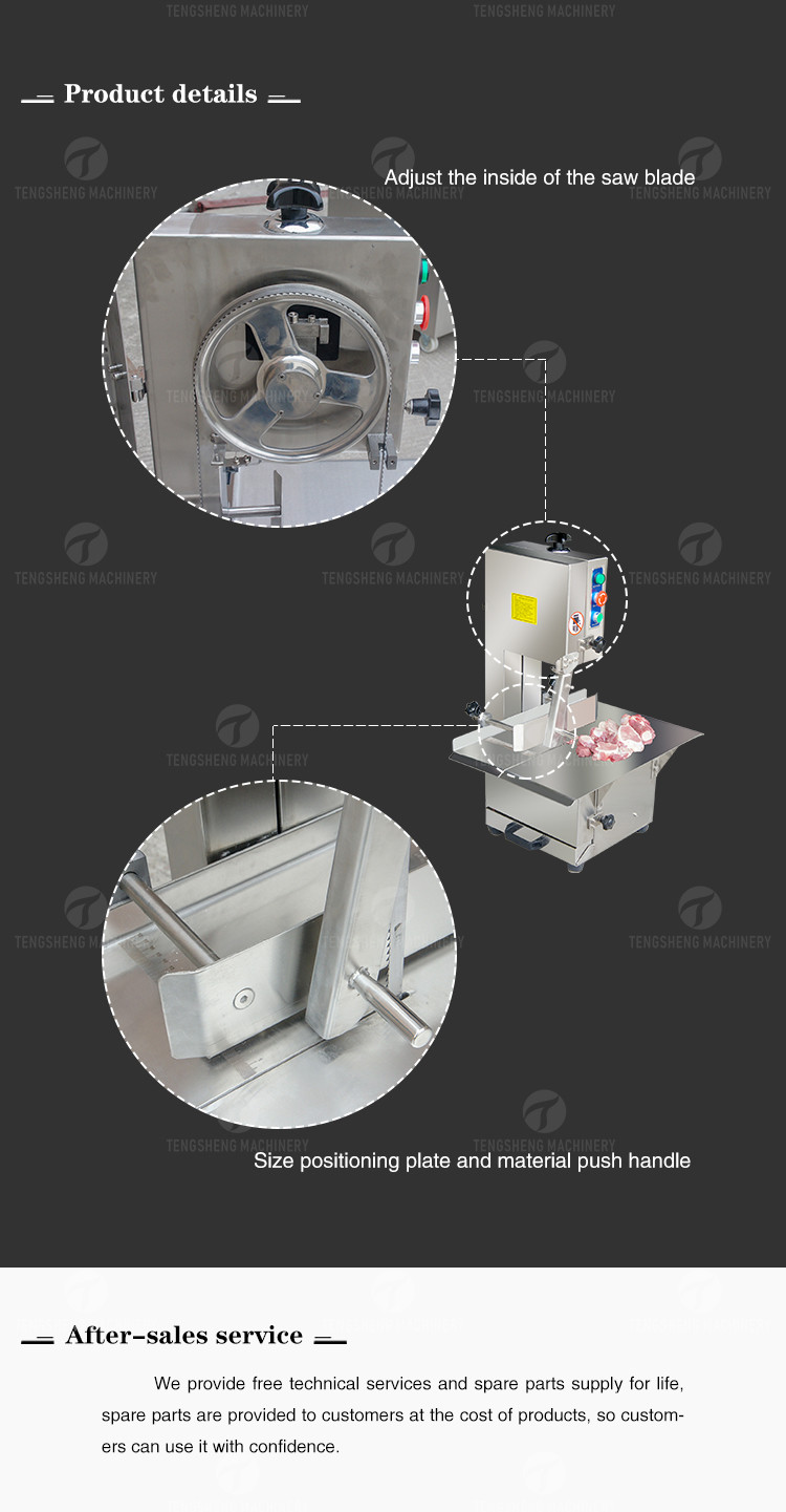 Adjustable Saw Blade Meat Processing Machine positioning plate Breakdown boneless Electric