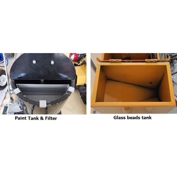 Hand Pushing Thermoplastic Pavement Road Line Marking Equipment 125L Tank