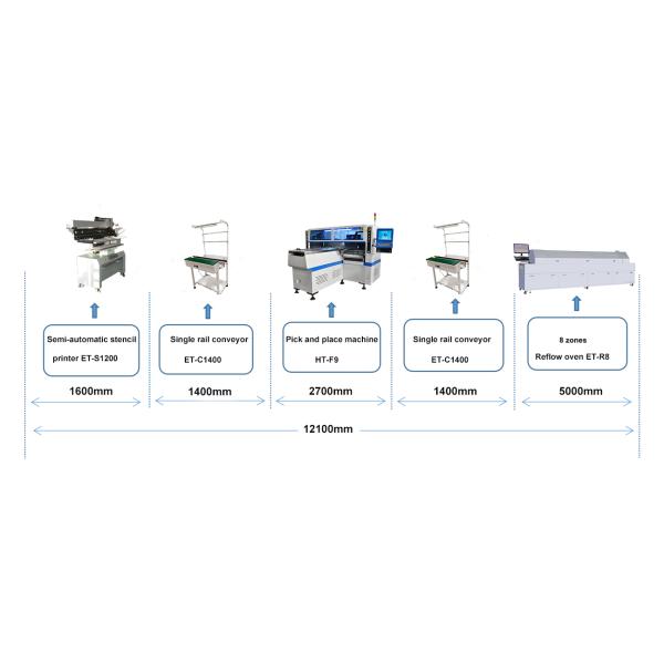 Vision Alignment LED Making Machine 68 Nozzles LED PCB Assembly Machine