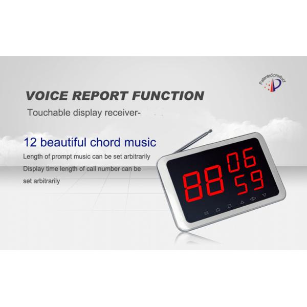 Hot sale long range wireless restaurant waiter service electronic number display system with call button