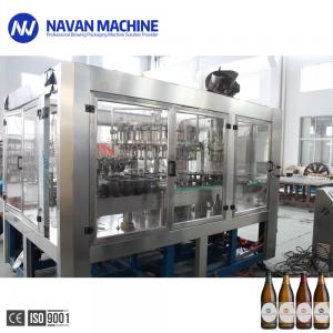Buy cheap Full Automatic Glass Bottle Beer Washing Filling Capping Machine With Crown Cap Bottling Plant product