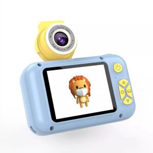 Auto Focusing Cute Cartoon IPS Screen Rechargeable Filter Photos 1080P Kids'