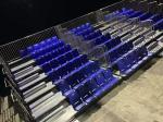 Galvanized Flooring LED Step Retractable Stadium Seating Movable