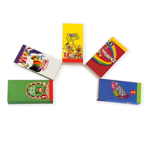 Glossy Finish Customized Paper Packing Box Fruit Cigarette Case Packaging