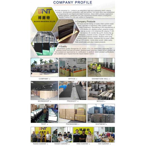 1.5m Cable Length 16A Desktop Flush Flip Up Outlet With USB