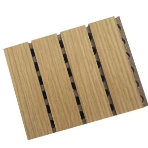 OEM MDF Acoustic Board Soundproof Wood Panels 12mm Thickness