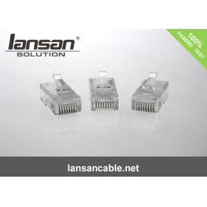 China CAT6A PVC ETL Anatel RJ45 cables Boots 8P8C connectors on sale