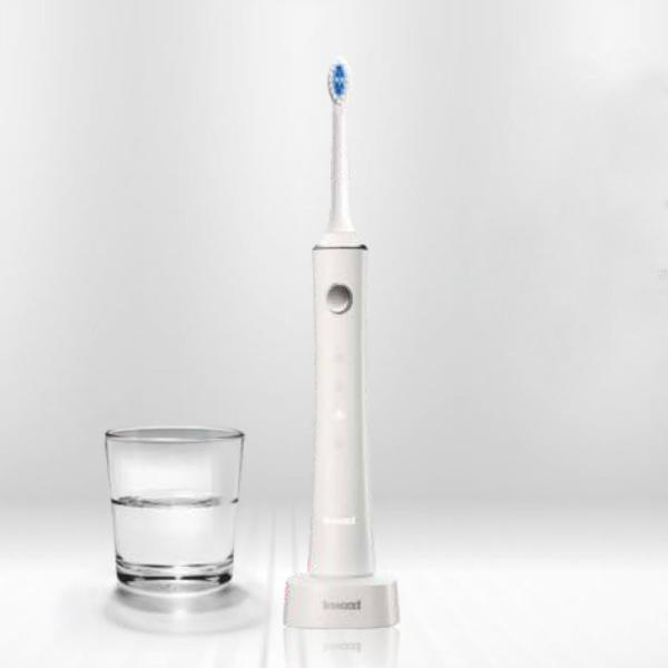 Electric toothbrush replaceable intelligent timer powered by acoustic technology