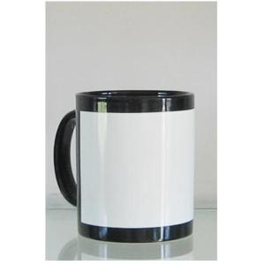 China Sublimation Black Flower Blank Mug on sale