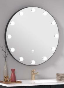 China Round Anti Fog Modern LED Bathroom Mirrors Adjustable Brightness on sale