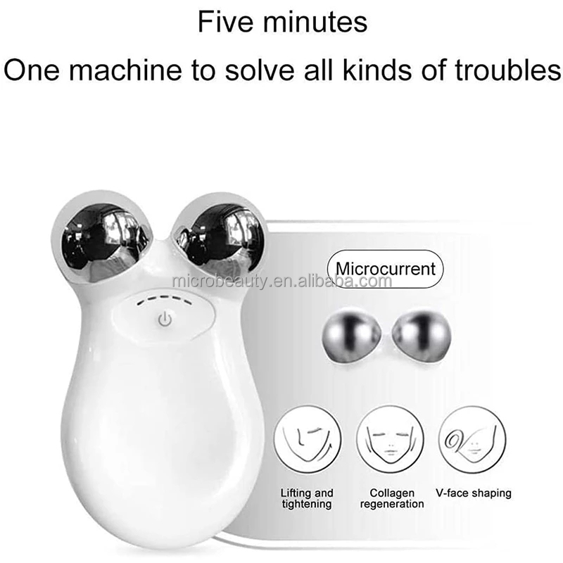 LED Photon Therapy Wrinkle Remover Machine Anti Puffiness EMS Vibration Lifting Face Massager