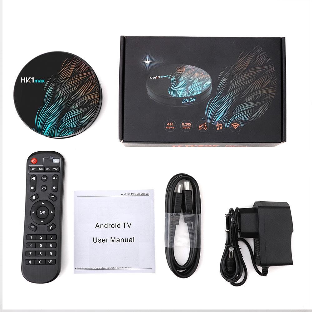OEM Hk1 Max Smart TV Box Android Quad Core HD 2.0 4k*2k 60fps RK3318
