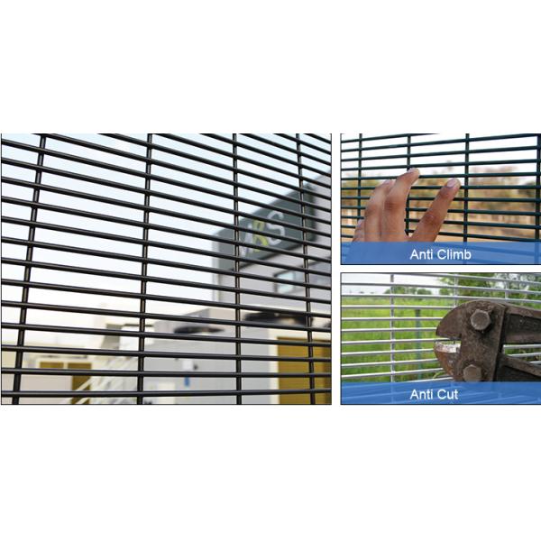 3D Curved Hot Dip Galvanized 358 Security Fencing For Schools / Parks 4.0mm