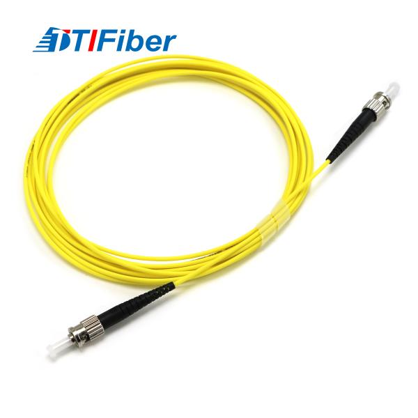 FTTH Use ST-ST Single Mode Simplex Fiber Optic Patch Cord Cable All Lengths Available